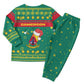 Cameroon Christmas Pajama Set Coat of Arms Santa Hat and Stars Motif - African Pride