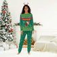 Cameroon Christmas Pajama Set Coat of Arms Santa Hat and Stars Motif - African Pride