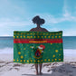 Cameroon Christmas Sarong Coat of Arms Santa Hat and Stars Motif - African Pride