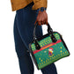 Cameroon Christmas Shoulder Handbag Coat of Arms Santa Hat and Stars Motif - African Pride