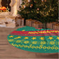 Cameroon Christmas Tree Skirt Coat of Arms Santa Hat and Stars Motif - African Pride