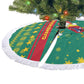 Cameroon Christmas Tree Skirt Coat of Arms Santa Hat and Stars Motif - African Pride