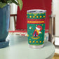 Cameroon Christmas Tumbler Cup Coat of Arms Santa Hat and Stars Motif - African Pride