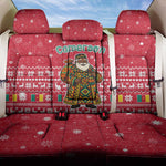 Cameroon Christmas Back Car Seat Cover Snowflake Pattern Traditional Santa and Map Motif - African Pride