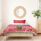 Cameroon Christmas Bedding Set Snowflake Pattern Traditional Santa and Map Motif - African Pride