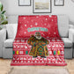 Cameroon Christmas Blanket Snowflake Pattern Traditional Santa and Map Motif - African Pride
