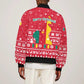 Cameroon Christmas Bomber Jacket Snowflake Pattern Traditional Santa and Map Motif - African Pride