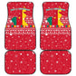 Cameroon Christmas Car Mats Snowflake Pattern Traditional Santa and Map Motif - African Pride