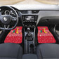 Cameroon Christmas Car Mats Snowflake Pattern Traditional Santa and Map Motif - African Pride