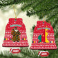 Cameroon Christmas Ceramic Ornament Snowflake Pattern Traditional Santa and Map Motif - African Pride