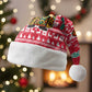 Cameroon Christmas Santa Hat Snowflake Pattern Traditional Santa and Map Motif - African Pride