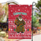 Cameroon Christmas Garden Flag Snowflake Pattern Traditional Santa and Map Motif - African Pride