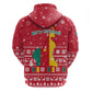 Cameroon Christmas Hoodie Snowflake Pattern Traditional Santa and Map Motif - African Pride