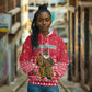 Cameroon Christmas Hoodie Snowflake Pattern Traditional Santa and Map Motif - African Pride