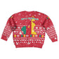 Cameroon Christmas Kid Ugly Christmas Sweater Snowflake Pattern Traditional Santa and Map Motif - African Pride