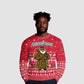 Cameroon Christmas Ugly Christmas Sweater Snowflake Pattern Traditional Santa and Map Motif - African Pride