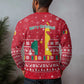Cameroon Christmas Ugly Christmas Sweater Snowflake Pattern Traditional Santa and Map Motif - African Pride