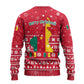 Cameroon Christmas Ugly Christmas Sweater Snowflake Pattern Traditional Santa and Map Motif - African Pride
