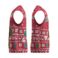 Cameroon Christmas Knitted V-Neck Vest Snowflake Pattern Traditional Santa and Map Motif - African Pride