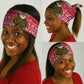 Cameroon Christmas Neck Gaiter Snowflake Pattern Traditional Santa and Map Motif - African Pride