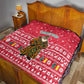 Cameroon Christmas Quilt Snowflake Pattern Traditional Santa and Map Motif - African Pride