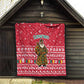 Cameroon Christmas Quilt Snowflake Pattern Traditional Santa and Map Motif - African Pride