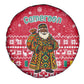 Cameroon Christmas Spare Tire Cover Snowflake Pattern Traditional Santa and Map Motif - African Pride