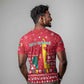 Cameroon Christmas T shirt Snowflake Pattern Traditional Santa and Map Motif - African Pride