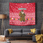 Cameroon Christmas Tapestry Snowflake Pattern Traditional Santa and Map Motif - African Pride