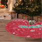 Cameroon Christmas Tree Skirt Snowflake Pattern Traditional Santa and Map Motif - African Pride