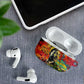 Martin Luther King Jr AirPods Case Colorful Street Art Portrait Black History Graffiti Style - African Pride