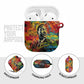 Martin Luther King Jr AirPods Case Colorful Street Art Portrait Black History Graffiti Style - African Pride