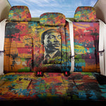 Martin Luther King Jr Back Car Seat Cover Colorful Street Art Portrait Black History Graffiti Style - African Pride