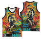 Martin Luther King Jr Basketball Jersey Colorful Street Art Portrait Black History Graffiti Style - African Pride