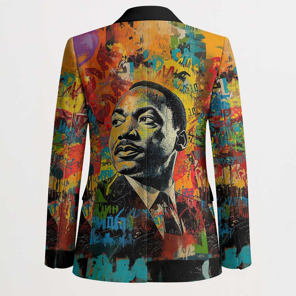 Martin Luther King Jr Blazer Colorful Street Art Portrait Black History ...