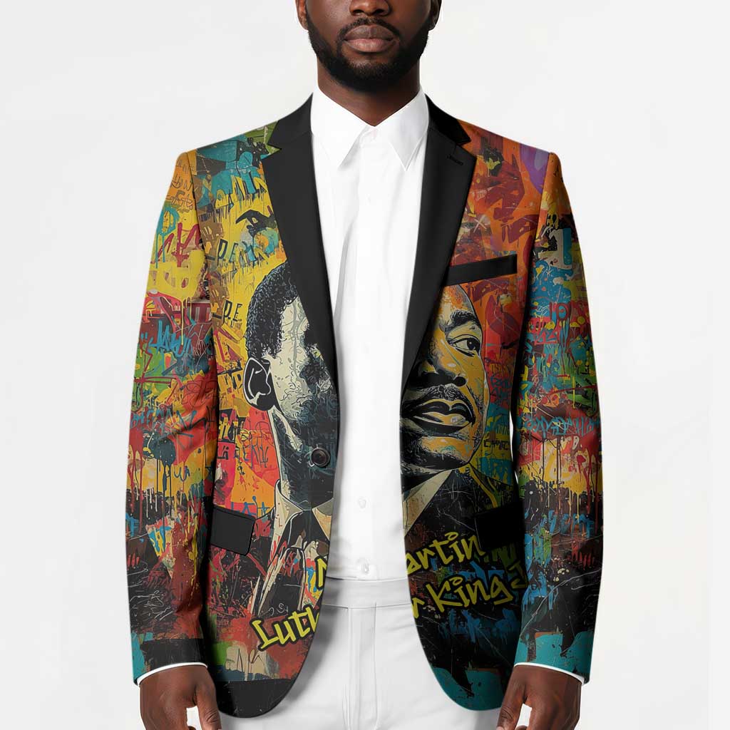 Martin Luther King Jr Blazer Colorful Street Art Portrait Black History ...