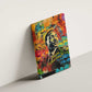 Martin Luther King Jr Canvas Wall Art Colorful Street Art Portrait Black History Graffiti Style - African Pride