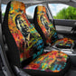 Martin Luther King Jr Car Seat Cover Colorful Street Art Portrait Black History Graffiti Style - African Pride
