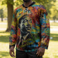 Martin Luther King Jr Hockey Jersey Colorful Street Art Portrait Black History Graffiti Style - African Pride