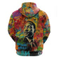 Martin Luther King Jr Hoodie Colorful Street Art Portrait Black History Graffiti Style - African Pride