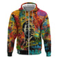 Martin Luther King Jr Hoodie Colorful Street Art Portrait Black History Graffiti Style - African Pride