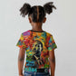 Martin Luther King Jr Kid T shirt Colorful Street Art Portrait Black History Graffiti Style TS04