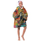 Martin Luther King Jr Kid Wearable Blanket Hoodie Colorful Street Art Portrait Black History Graffiti Style - African Pride
