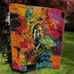 Martin Luther King Jr Quilt Colorful Street Art Portrait Black History Graffiti Style - African Pride