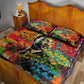 Martin Luther King Jr Quilt Bed Set Colorful Street Art Portrait Black History Graffiti Style - African Pride