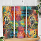 Martin Luther King Jr Skinny Tumbler Colorful Street Art Portrait Black History Graffiti Style - African Pride