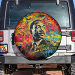 Martin Luther King Jr Spare Tire Cover Colorful Street Art Portrait Black History Graffiti Style - African Pride