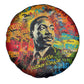 Martin Luther King Jr Spare Tire Cover Colorful Street Art Portrait Black History Graffiti Style - African Pride