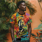 Martin Luther King Jr T shirt Colorful Street Art Portrait Black History Graffiti Style TS04