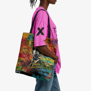 Martin Luther King Jr Tote Bag Colorful Street Art Portrait Black History Graffiti Style - African Pride